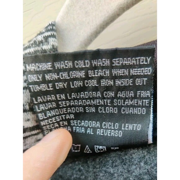 Cougar Sport Hoodie Mens Size Large Gray Black Pullover Hooded Sweatshirt Pocket - Picture 6 of 9